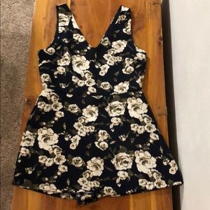 White Rose Romper